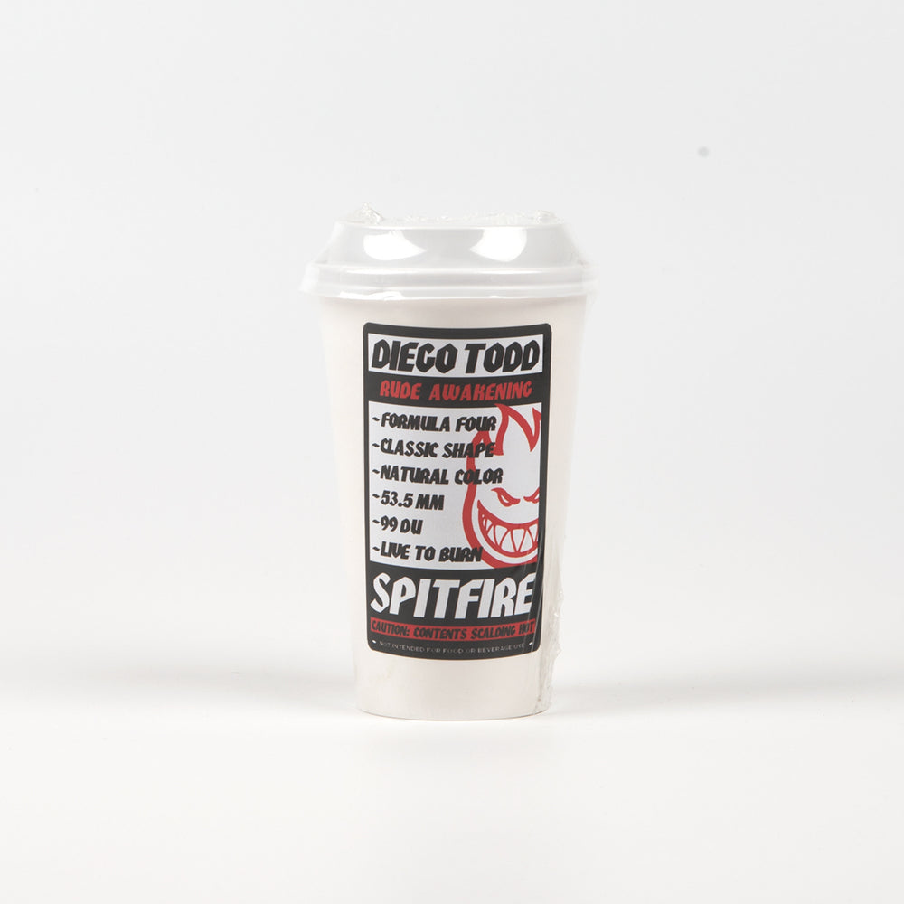 Spitfire - 53.5mm (99a) Diego Todd Formula Four Skateboard Wheels (Classic)