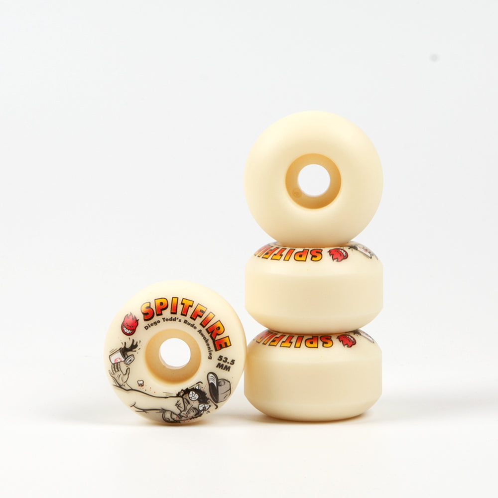 Spitfire - 53.5mm (99a) Diego Todd Formula Four Skateboard Wheels (Classic)