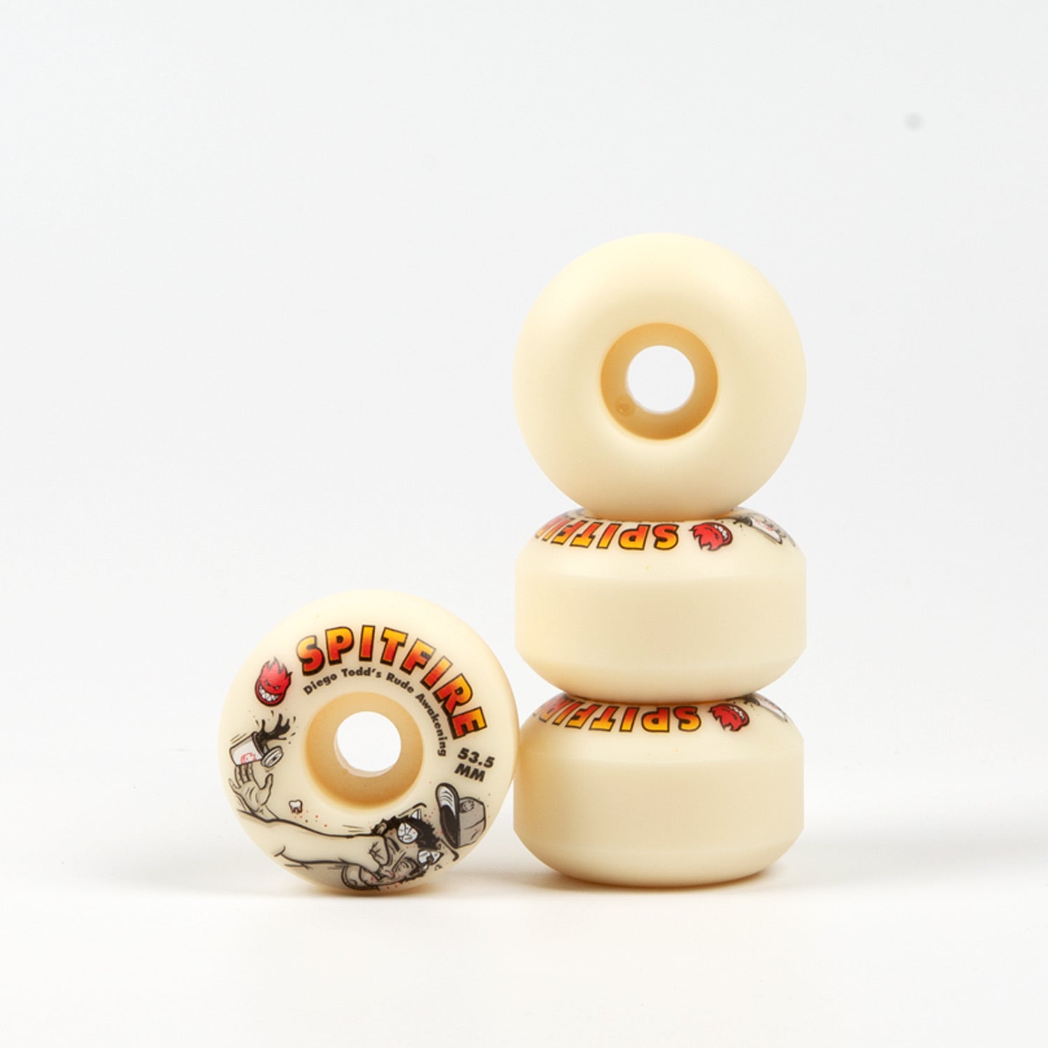 Spitfire - 53.5mm (99a) Diego Todd Formula Four Skateboard Wheels (Classic)