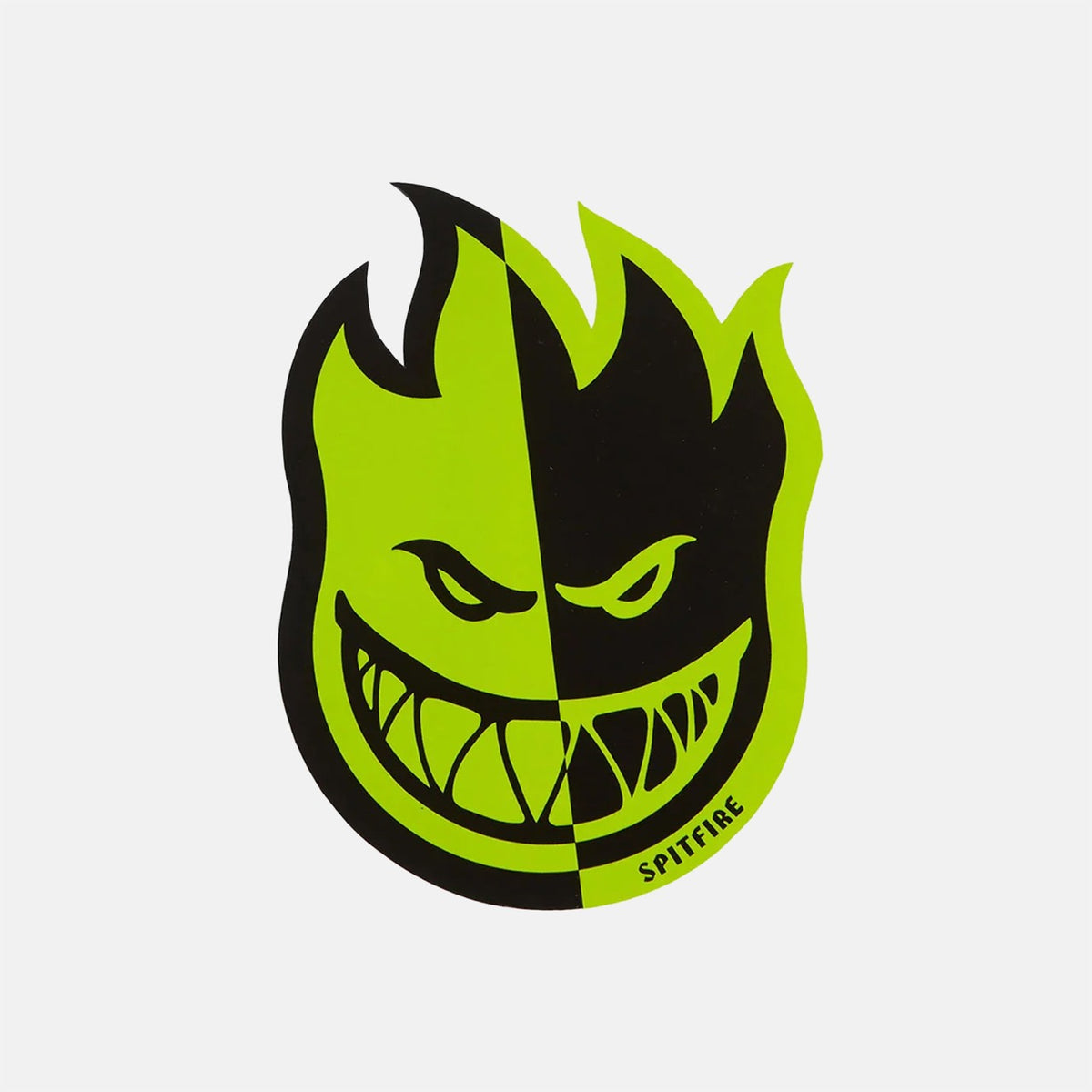 Spitfire - 6" Two-Tone Bighead Fill Sticker - Green / Black