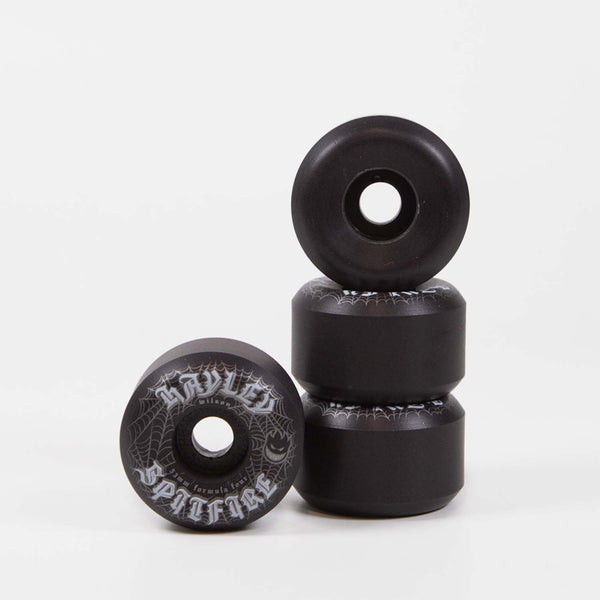 Spitfire - 53mm (99a) Hayley Wilson Webbed Formula Four Conical Full Skateboard Wheels - Black