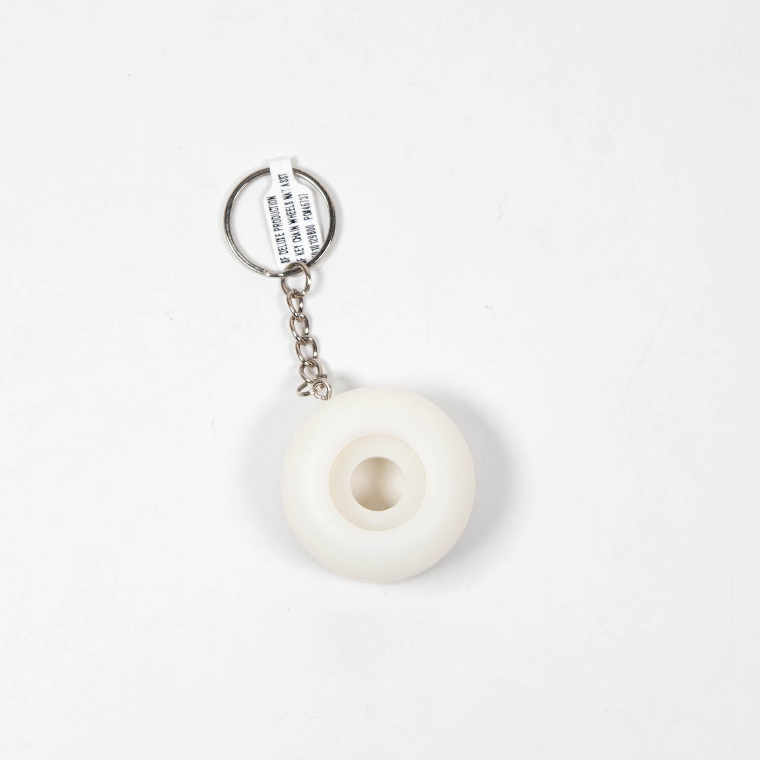 Spitfire - Bighead Wheel Keyring - White