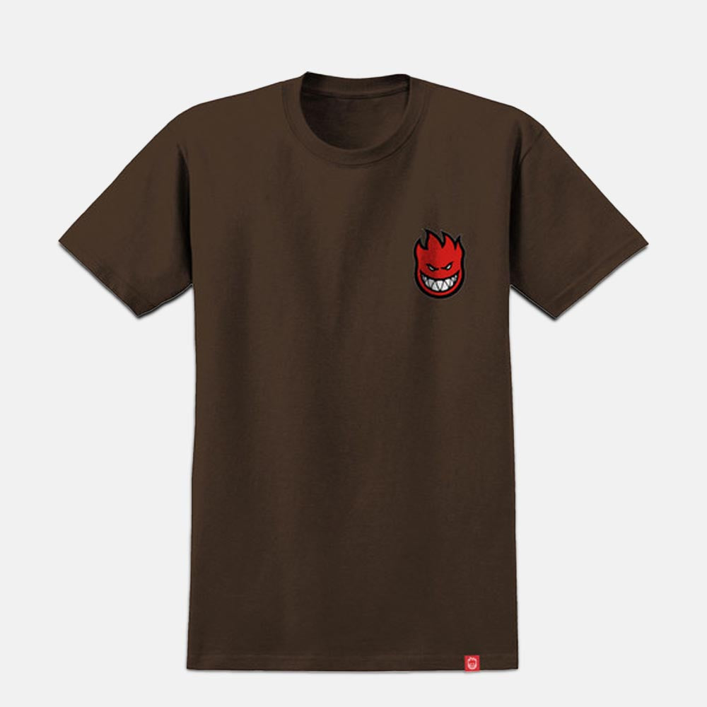 Spitfire - Lil Bighead Fill T-Shirt - Dark Chocolate / Red / White