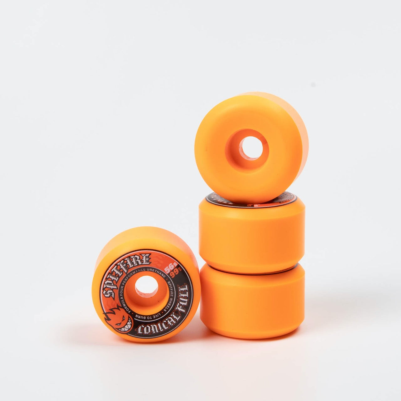 Spitfire - 56mm (99a) Formula Four Skateboard Wheels (Conical Full) - Orange