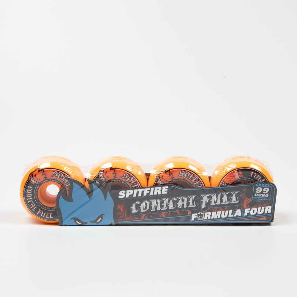 Spitfire - 56mm (99a) Formula Four Skateboard Wheels (Conical Full) - Orange