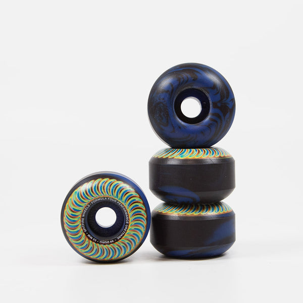 Spitfire - 53mm (99a) Formula Four Radioactive Big Head Skateboard Wheels - Black / Blue