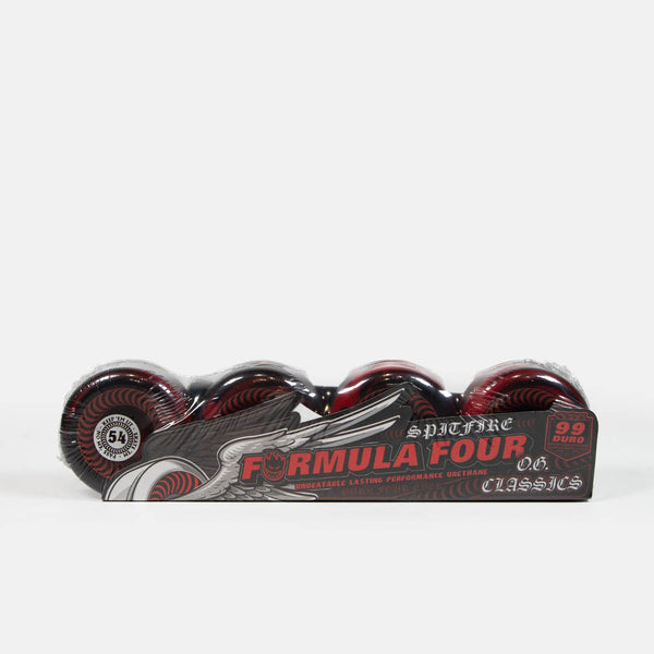 Spitfire - 54mm (99a) Formula Four OG Classics Skateboard Wheels -Black / Red