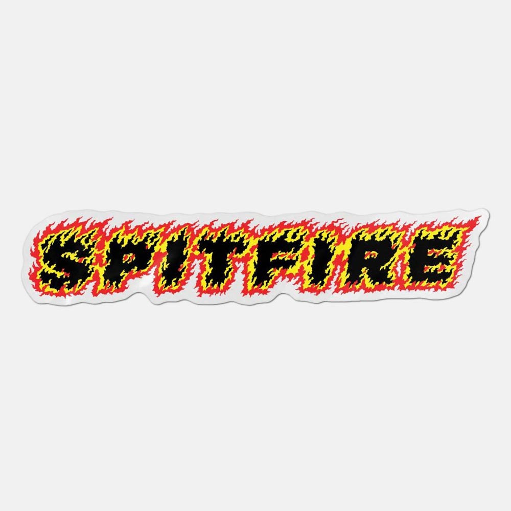 Spitfire - 8" Flames Script Spitfire Wheels Sticker