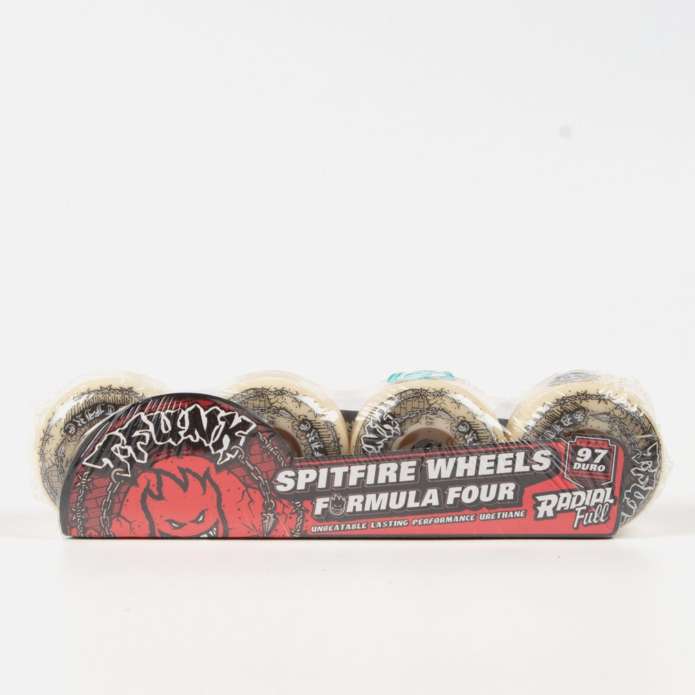 Spitfire - T-Funk Raw 54mm (97a) Formula Four Skateboard Wheels (Radial Full)