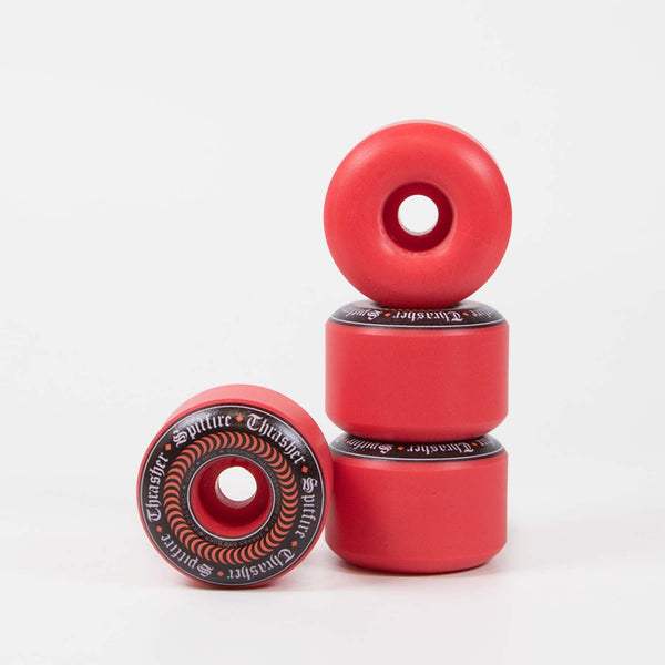 Spitfire - 58mm (99a) Thrasher Oath Formula Four Radial Full Skateboard Wheels - Red