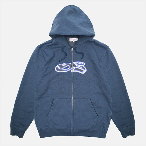 Yardsale - Spray Zip Hooded Sweatshirt - Blue
