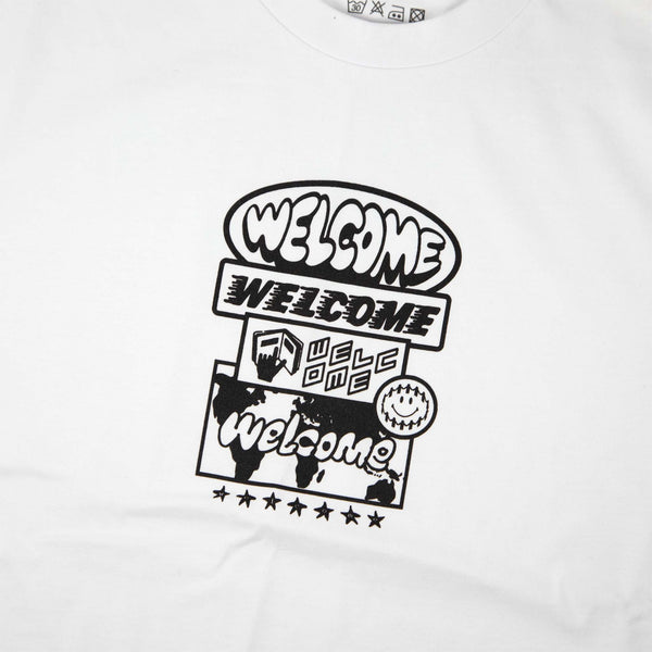 Welcome Skate Store - Stacked T-Shirt - White