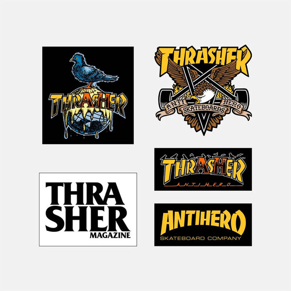 Thrasher - Anti Hero Sticker Pack