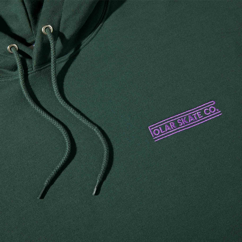 Polar Skate Co. - Dave Stretch Logo Pullover Hooded Sweatshirt - Dark Teal