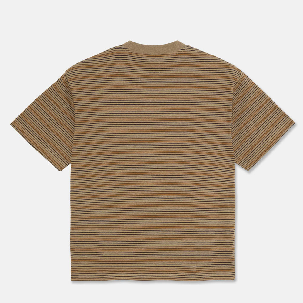 Polar Skate Co. - Stripe Surf T-Shirt - Camel