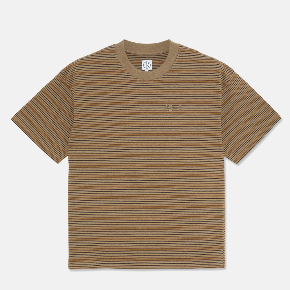 Polar Skate Co. - Stripe Surf T-Shirt - Camel