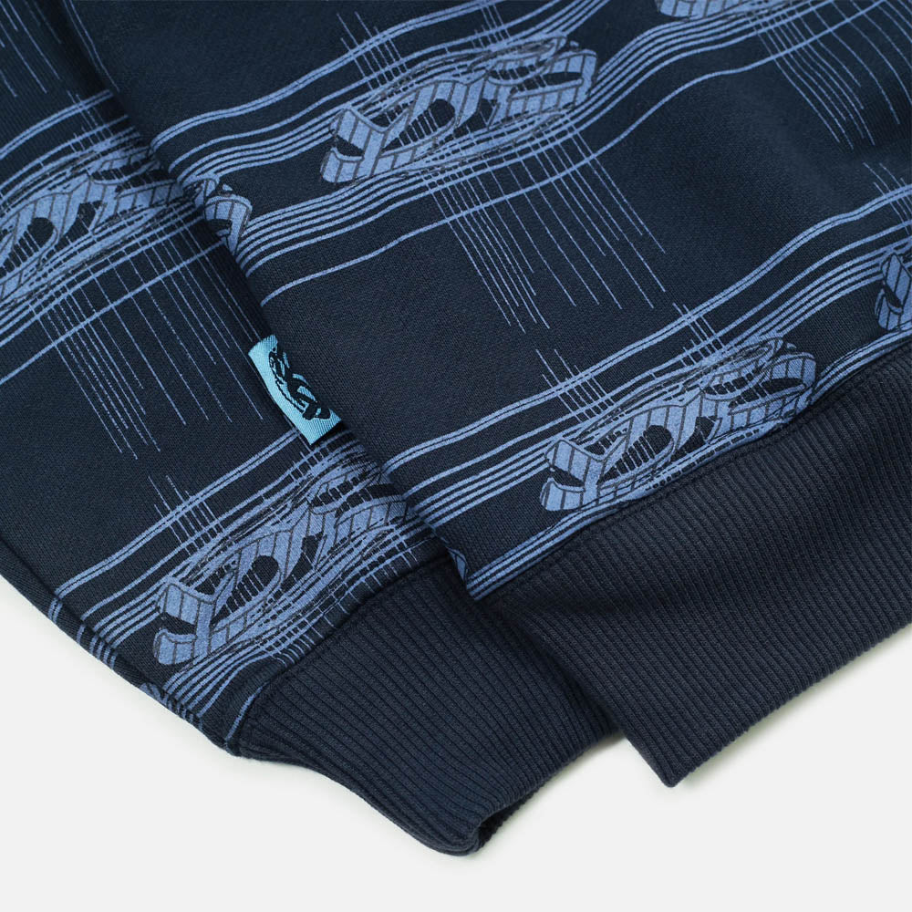 Yardsale - Syphon Zip Hooded Sweatshirt - Black / Blue