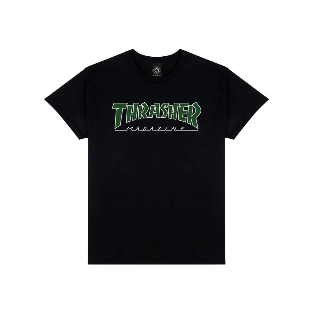 Thrasher Magazine - Outlined T-Shirt - Black