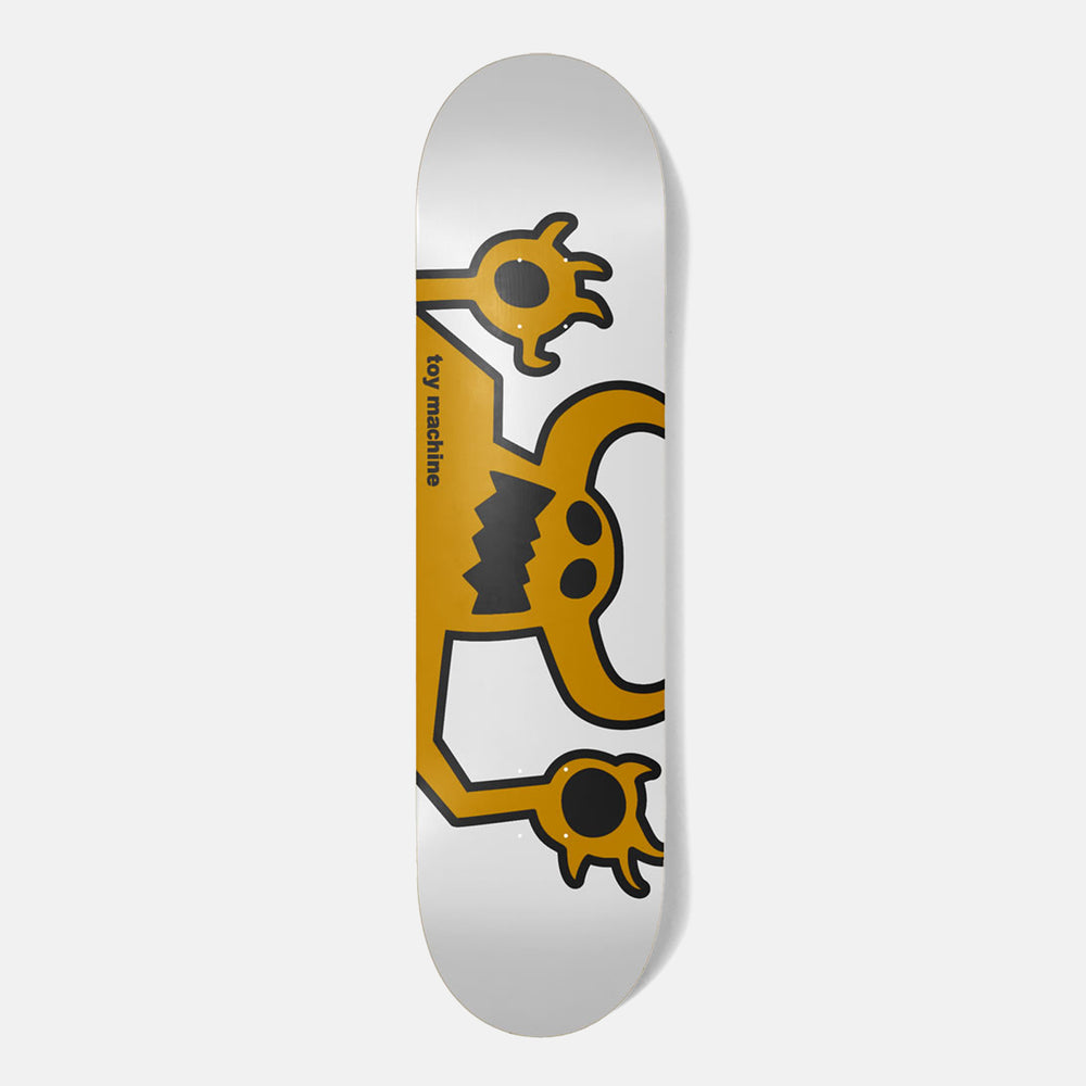 Toy Machine - 8.0" Original Monster Skateboard Deck - White / Yellow