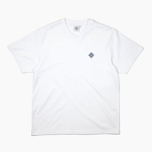 The National Skateboard Co. - EMBROIDERED LOGO T-SHIRT - WHITE