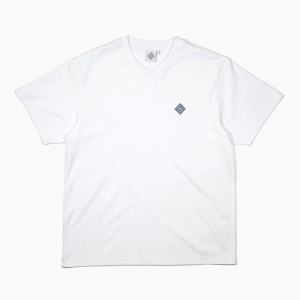 The National Skateboard Co. - EMBROIDERED LOGO T-SHIRT - WHITE