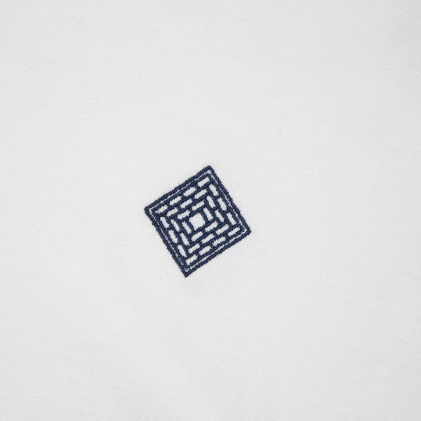 The National Skateboard Co. - EMBROIDERED LOGO T-SHIRT - WHITE