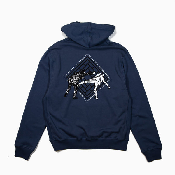 The National Skateboard Co. - OFFICE POLITICS HOODED SWEATSHIRT - HARBOUR BLUE
