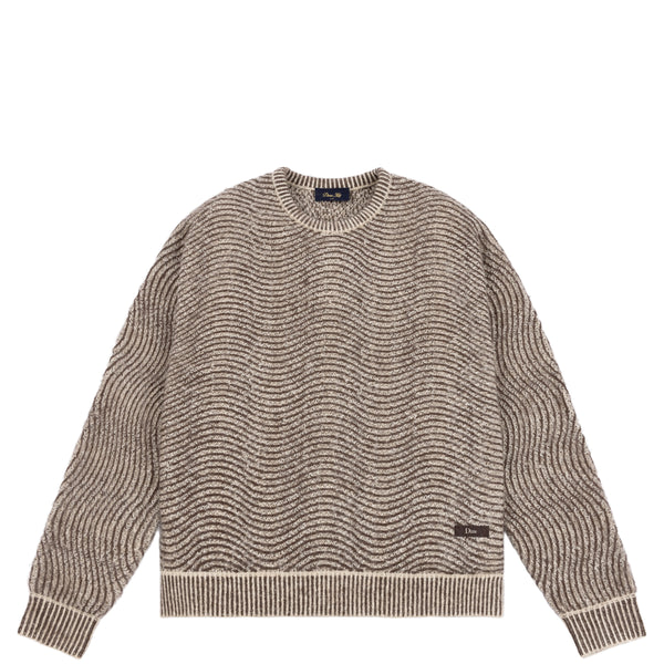 Dime MTL - Mohair Wave Knitted Jumper - Camel