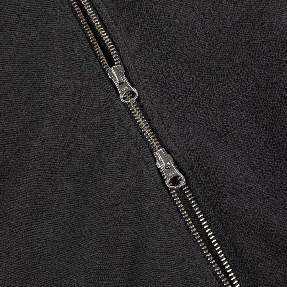 Dime MTL - Reverse French Terry Zip Hooded Sweatshirt - Black
