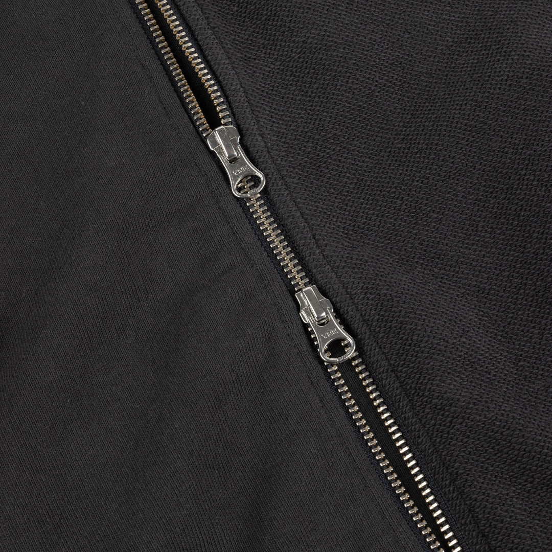 Dime MTL - Reverse French Terry Zip Hooded Sweatshirt - Black