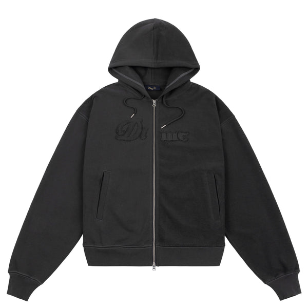 Dime MTL - Reverse French Terry Zip Hooded Sweatshirt - Black
