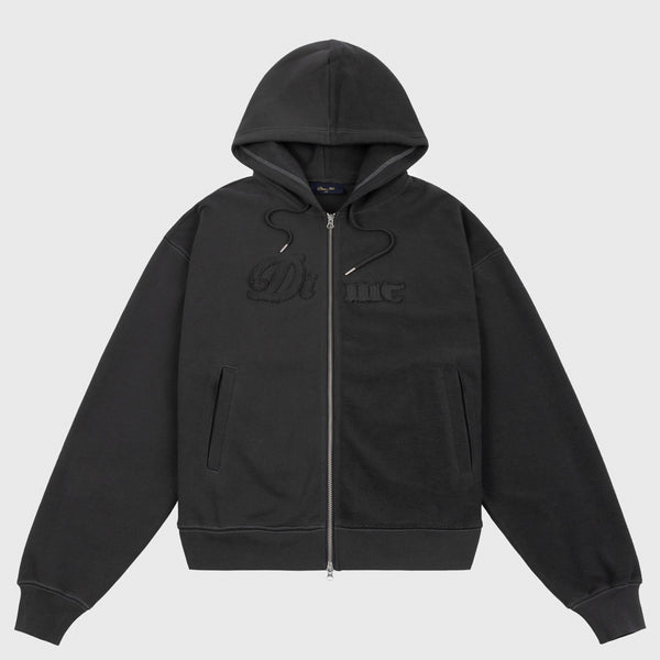 Dime MTL - Reverse French Terry Zip Hooded Sweatshirt - Black