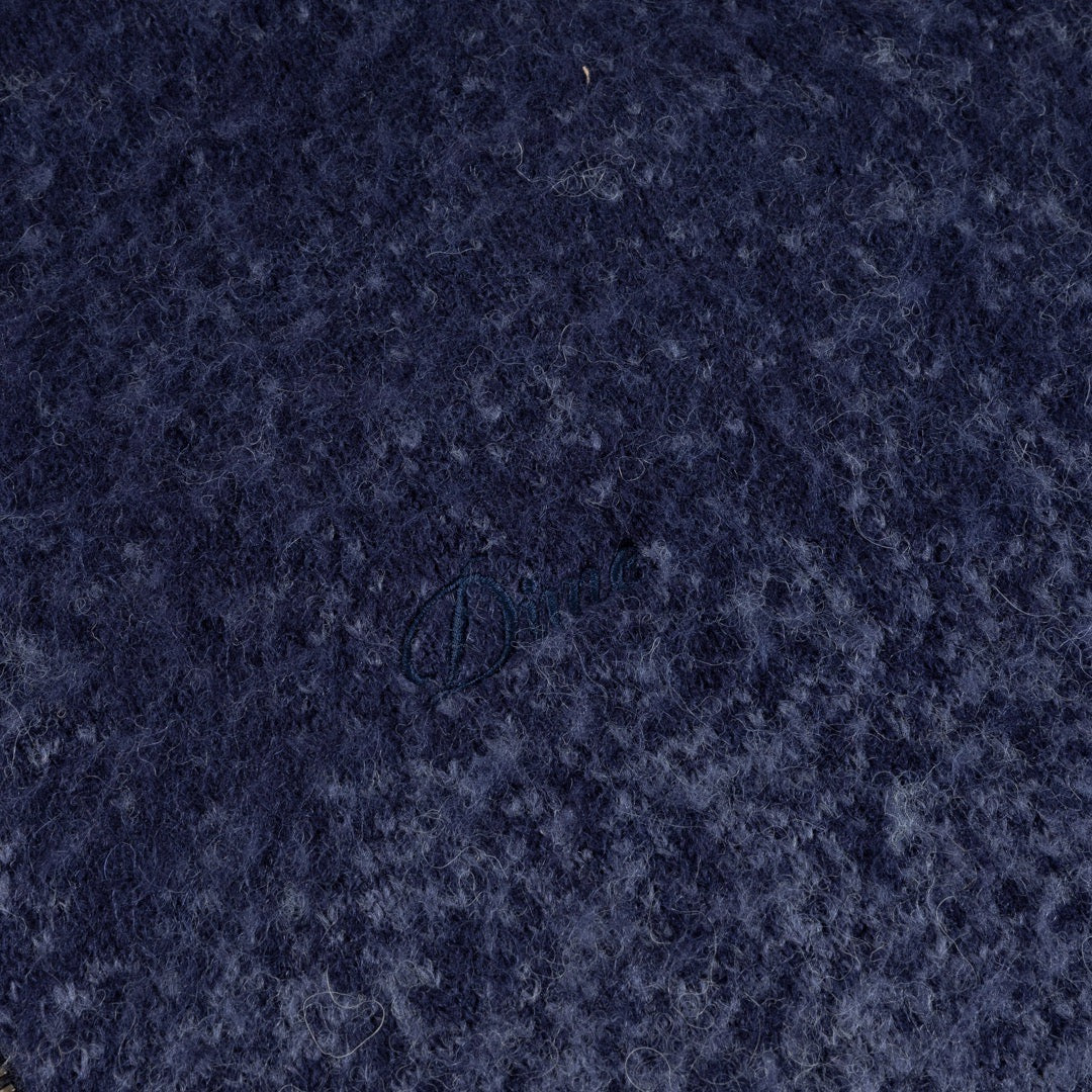 Dime MTL - Mohair Double Zip Knitted Cardigan - Midnight Blue