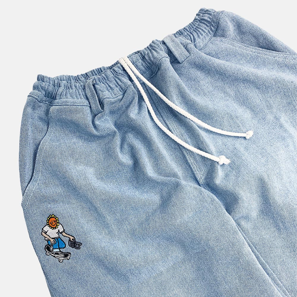 Televisi Star - Sunny Filmer Baggy OG Trousers - Light Blue / White