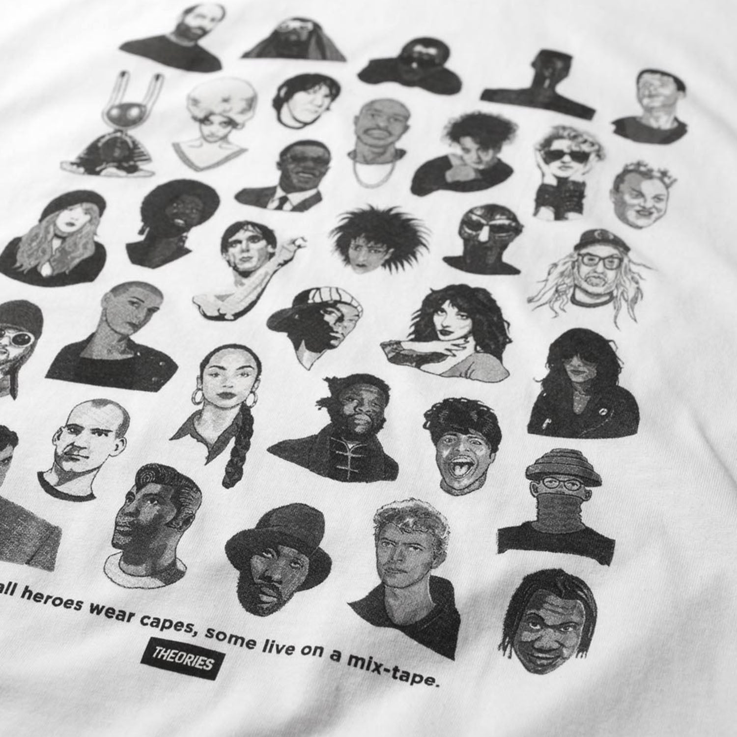 Theories Of Atlantis - Mixtape T-Shirt -  White