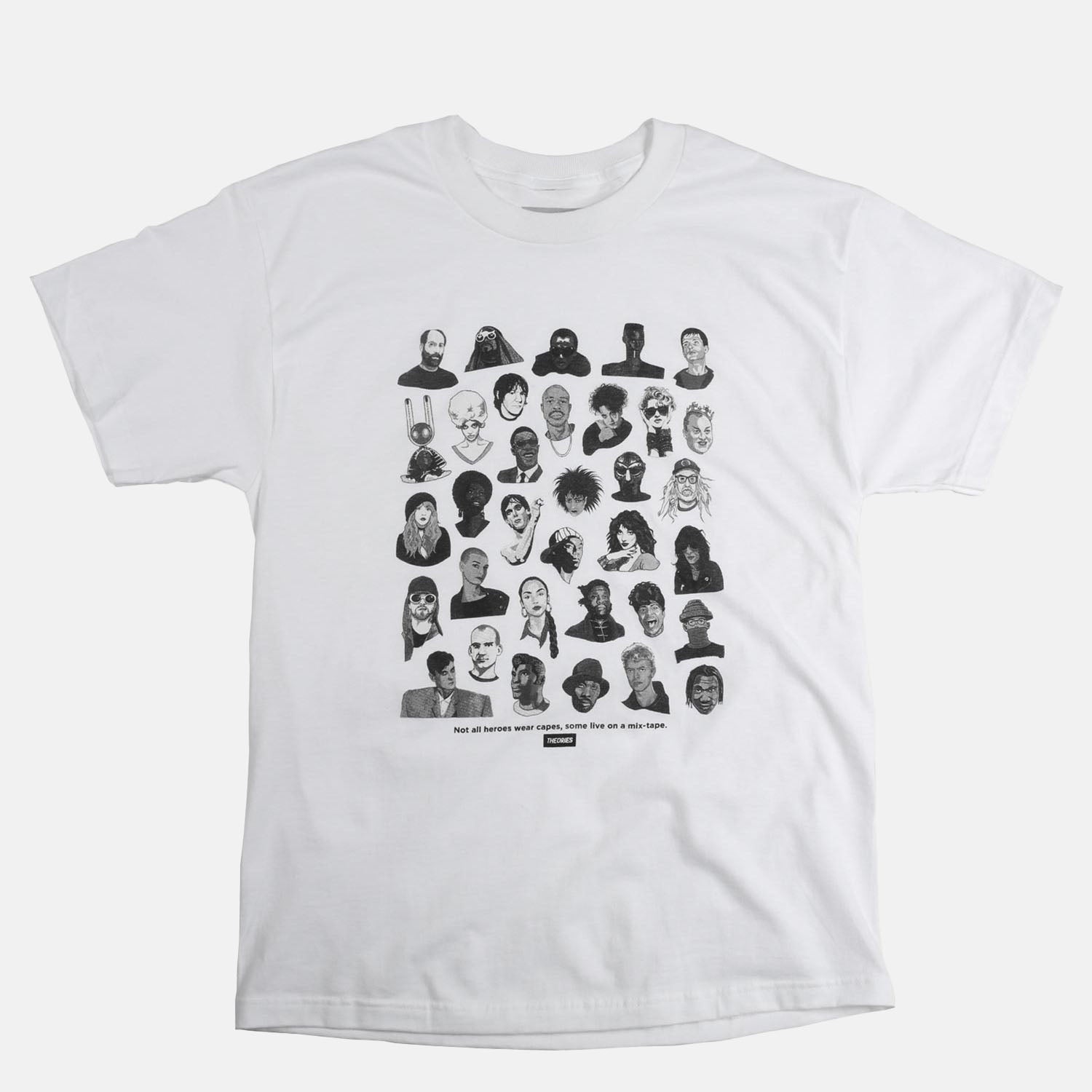 Theories Of Atlantis - Mixtape T-Shirt -  White