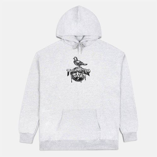 Thrasher  - Anti Hero Cover The Earth Pullover Hooded Sweatshirt - Ash Grey
