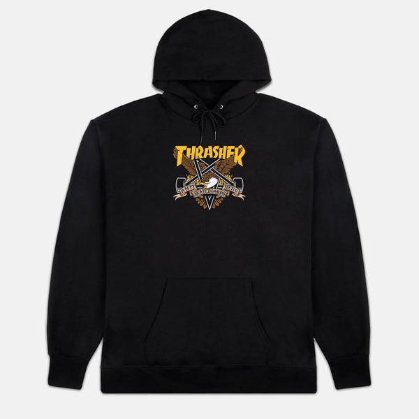 Thrasher - Anti Hero Eaglegram Pullover Hooded Sweatshirt - Black