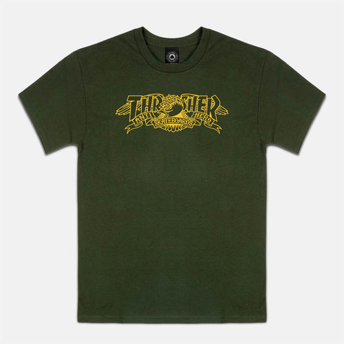 Thrasher - Anti Hero Mag Banner T-Shirt - Forest Green
