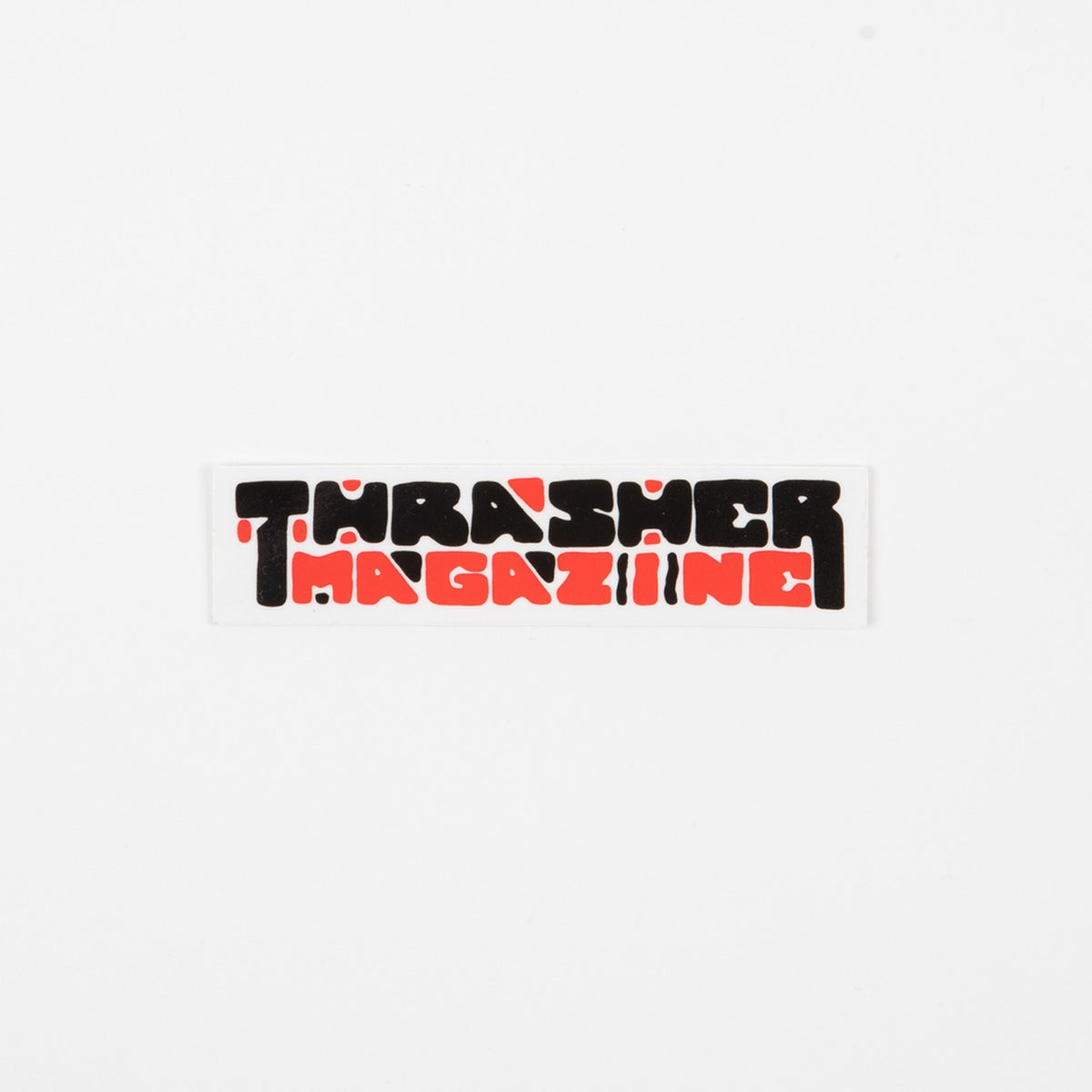 Thrasher Magazine - 4.0" Blocks Sticker - White