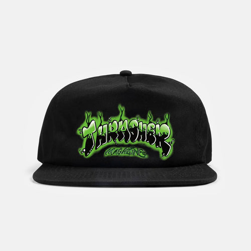 Thrasher Magazine - Airbrush Snapback Cap - Black