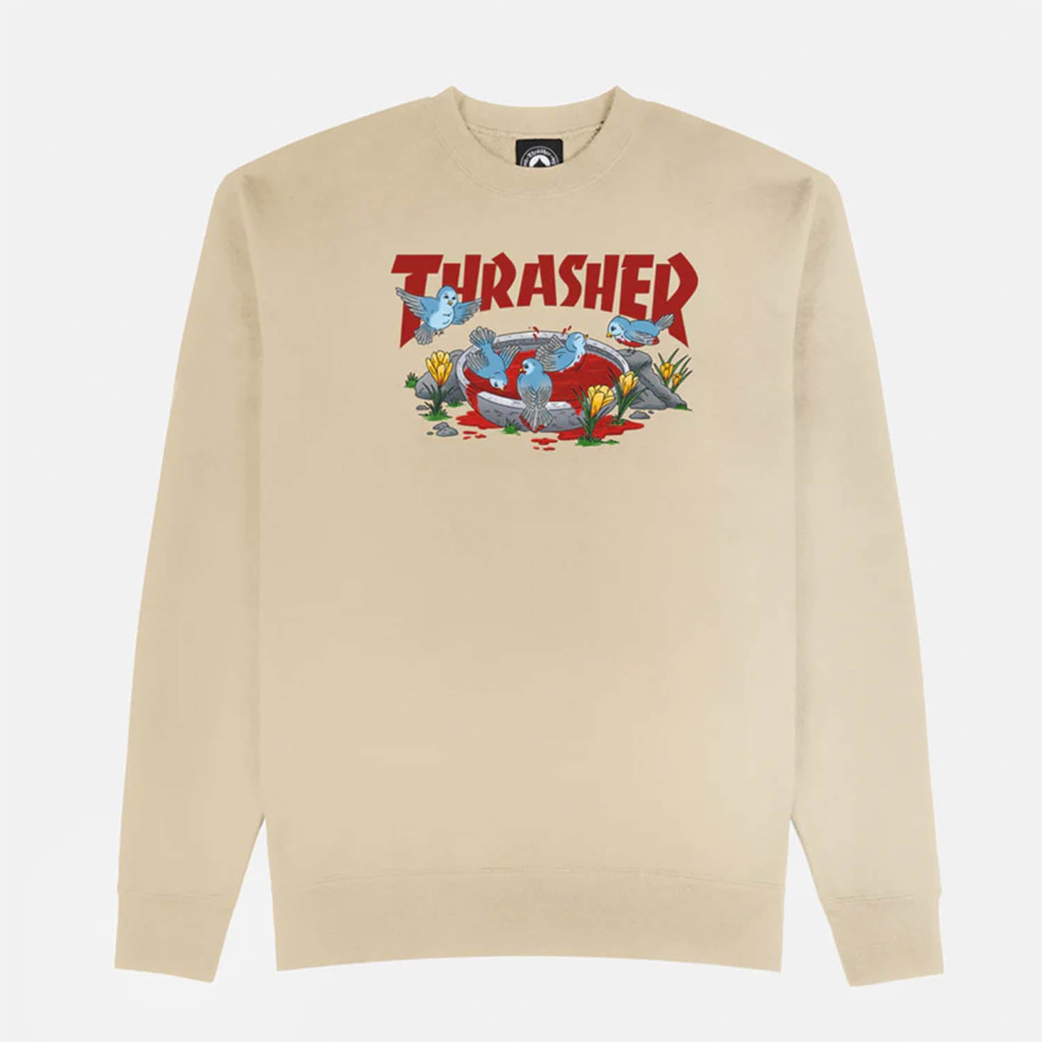 Thrasher Magazine - Blood Bath Crewneck Sweatshirt - Sand
