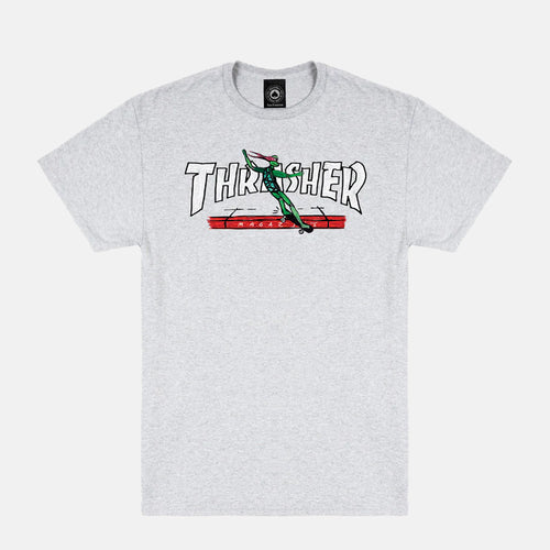 Thrasher Magazine - Red Curb T-Shirt - Ash Grey