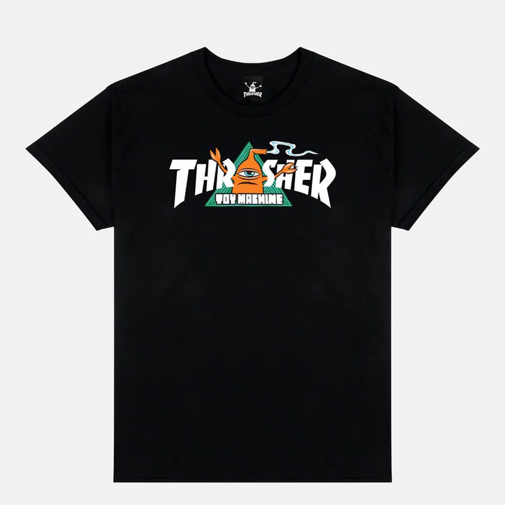 Thrasher Magazine - Toy Machine Vortex T-Shirt - Black