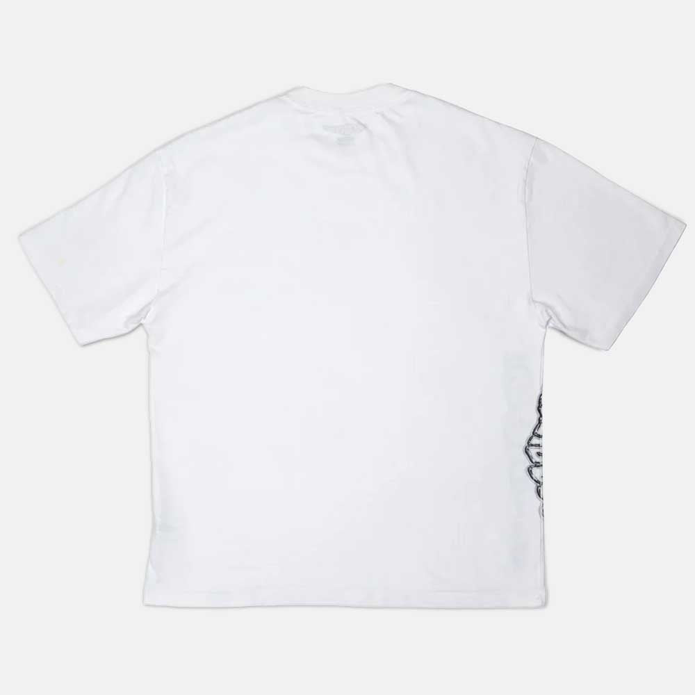 Threadcount - Metal Logo Sideprint T-Shirt - Faded White