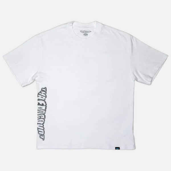 Threadcount - Metal Logo Sideprint T-Shirt - Faded White