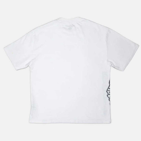 Threadcount - Metal Logo Sideprint T-Shirt - Faded White