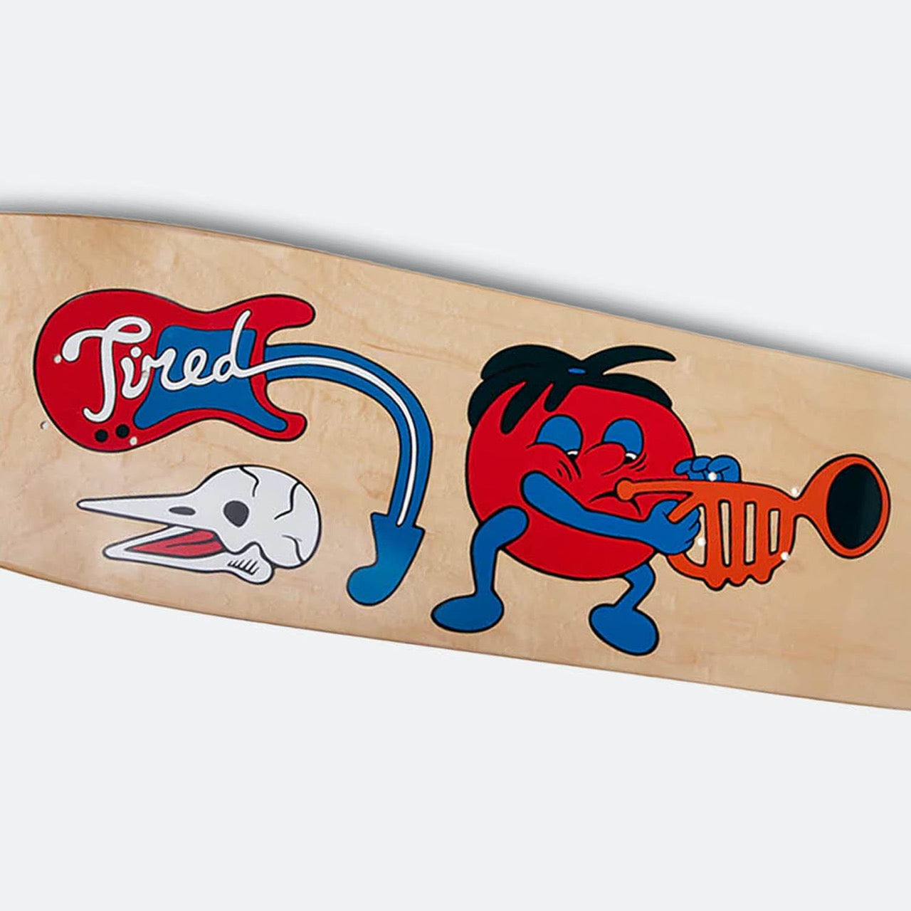 Tired - 9.2" Music Wanderer Skateboard Deck - Wood Stain
