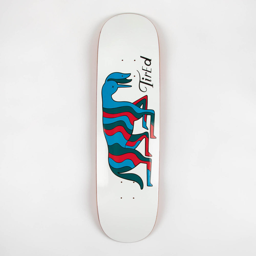 Tired - 8.5" Crawl Skateboard Deck - White