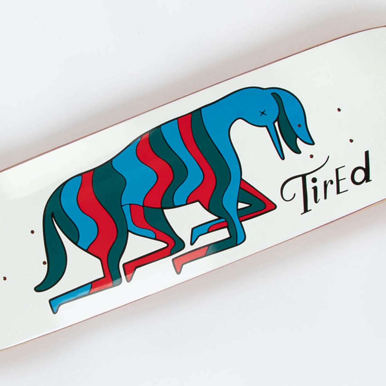 Tired - 8.5" Crawl Skateboard Deck - White